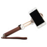 Leather Gold - Selfie Stick - Noosy BR11 - селфи палка - монопод  - Noosypod