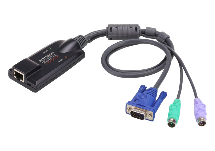 KVM кабель-адаптер ATEN ALTUSEN KA7120 PS/2, VGA с поддержкой композитного видео сигнала (уценка)