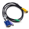 KVM кабель ATEN 2L-5201P - 1.2м VGA, PS/2, SPHD-15 для соединения с ПК
