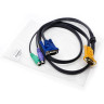KVM кабель ATEN 2L-5201P - 1.2м VGA, PS/2, SPHD-15 для соединения с ПК (уценка)