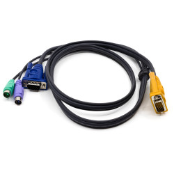 KVM кабель ATEN 2L-5201P - 1.2м VGA, PS/2, SPHD-15 для соединения с ПК (уценка)