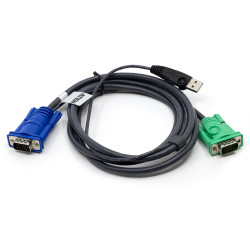 KVM кабель ATEN 2L-5202U - 1.8м VGA, USB, SPHD-15 для соединения с ПК