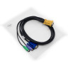KVM кабель ATEN 2L-5202P - 1.8м VGA, PS/2, SPHD-15 для соединения с ПК (уценка)