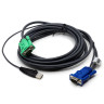 KVM кабель ATEN 2L-5205U - 5м VGA, USB, SPHD-15 для соединения с ПК (уценка)