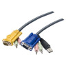 KVM кабель ATEN 2L-5303U - 3м VGA, USB, JACK 3.5мм, SPHD-15 для соединения с ПК