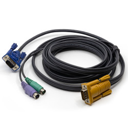 KVM кабель ATEN 2L-5210P - 10м VGA, PS/2, SPHD-15 для соединения с ПК (уценка)