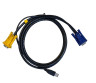 KVM кабель 2L-5202U - 1.8м VGA, USB, SPHD-15 для соединения с ПК (OEM)