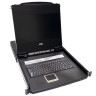 KVM консоль с переключателем ATEN CL6708MW (8-портовый, с 17.3" ЖК-дисплеем и интерфейсом USB, DVI, 1920 x 1080) (уценка)