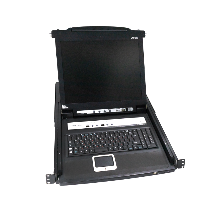 KVM консоль с переключателем ATEN Master View Max CL5708M (8-портовый, с 17" ЖК-дисплеем и интерфейсом PS/2, USB, VGA, 1280 x 1024) (уценка)