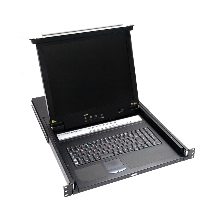 KVM консоль с переключателем ATEN Master View Max CL1216M (16-портовый, с 17" ЖК-дисплеем и интерфейсом PS/2, VGA, 1280 x 1024) (уценка)