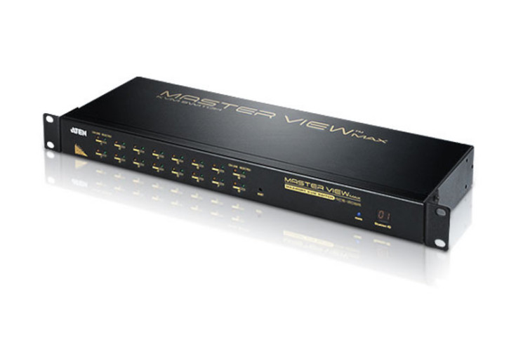 KVM коммутатор переключатель ATEN Master View Max ACS1216A (16-портовый, интерфейс PS/2, VGA, с разъемом гирляндного подключения)