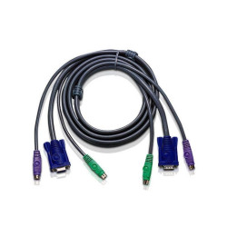 KVM кабель ATEN 2L-1003P/C - 3м PS/2, VGA, HDB-15 для соединения с ПК (уценка)